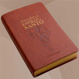 Biblia del Espíritu Santo cafe con canto Dorado