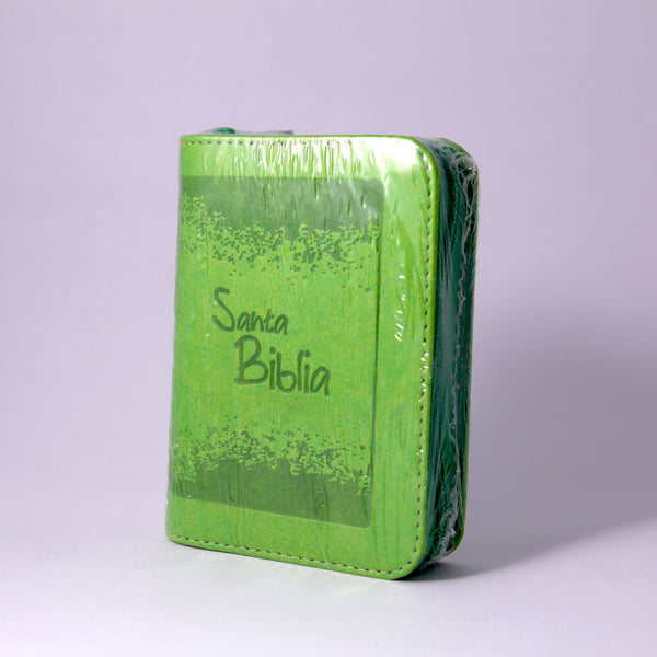Biblia RVR 1960  DE BOLSILLO 015Z PJR VERDE CANTO PLATEADO